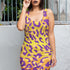 Ombre Leopard Bodycon Dress in Sunrise